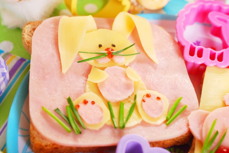 Easter bunny sandwich
